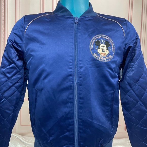 2021 Disney Parks Walt Disney World 50th Anniversary Bomber Jacket sZ L XL 1X - Picture 2 of 14